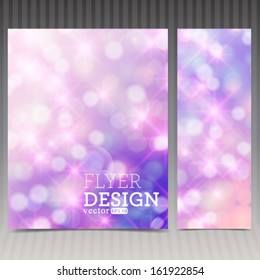 Vector brochure cover and web banner design template.