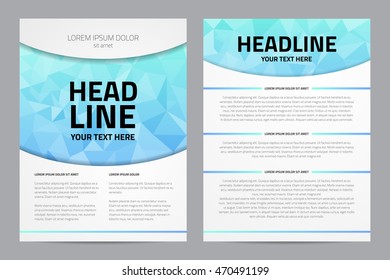 Vector brochure design. Flyer, booklet, cover, page template. Vector illustration.