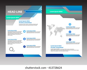 Vector Brochure  design Layout template, size A4