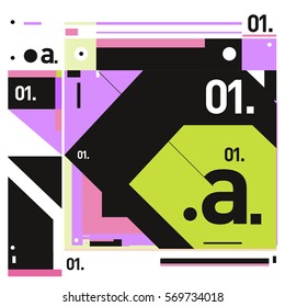 Vector Brochure design with letter A. Annual report vector illustration template. Corporate business catalog and magazine cover. Trendy Business with heads up style presentation graphic elements.