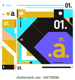Vector Brochure design with letter A. Annual report vector illustration template. Corporate business catalog and magazine cover. Trendy Business with heads up style presentation graphic elements.