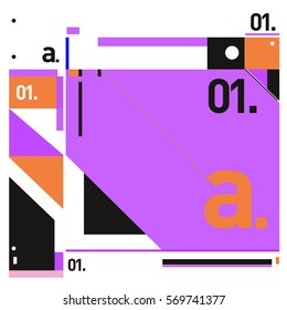 Vector Brochure design with letter A. Annual report vector illustration template. Corporate business catalog and magazine cover. Trendy Business with heads up style presentation graphic elements.