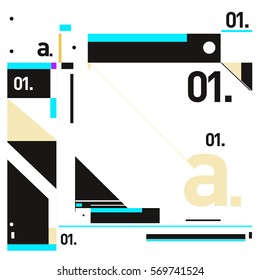 Vector Brochure design with letter A. Annual report vector illustration template. Corporate business catalog and magazine cover. Trendy Business with heads up style presentation graphic elements.