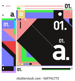 Vector Brochure design with letter A. Annual report vector illustration template. Corporate business catalog and magazine cover. Trendy Business with heads up style presentation graphic elements.