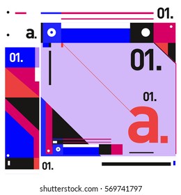 Vector Brochure design with letter A. Annual report vector illustration template. Corporate business catalog and magazine cover. Trendy Business with heads up style presentation graphic elements.