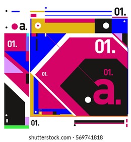 Vector Brochure design with letter A. Annual report vector illustration template. Corporate business catalog and magazine cover. Trendy Business with heads up style presentation graphic elements.