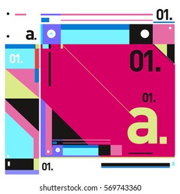 Vector Brochure design with letter A. Annual report vector illustration template. Corporate business catalog and magazine cover. Trendy Business with heads up style presentation graphic elements.