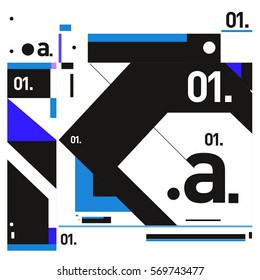 Vector Brochure design with letter A. Annual report vector illustration template. Corporate business catalog and magazine cover. Trendy Business with heads up style presentation graphic elements.