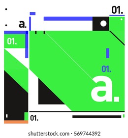 Vector Brochure design with letter A. Annual report vector illustration template. Corporate business catalog and magazine cover. Trendy Business with heads up style presentation graphic elements.
