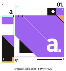 Vector Brochure design with letter A. Annual report vector illustration template. Corporate business catalog and magazine cover. Trendy Business with heads up style presentation graphic elements.