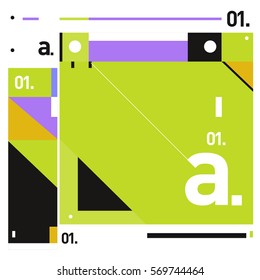 Vector Brochure design with letter A. Annual report vector illustration template. Corporate business catalog and magazine cover. Trendy Business with heads up style presentation graphic elements.