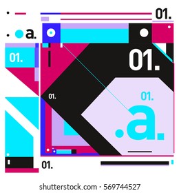 Vector Brochure design with letter A. Annual report vector illustration template. Corporate business catalog and magazine cover. Trendy Business with heads up style presentation graphic elements.