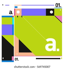 Vector Brochure design with letter A. Annual report vector illustration template. Corporate business catalog and magazine cover. Trendy Business with heads up style presentation graphic elements.