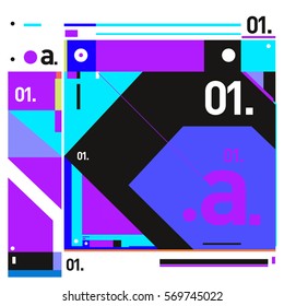 Vector Brochure design with letter A. Annual report vector illustration template. Corporate business catalog and magazine cover. Trendy Business with heads up style presentation graphic elements.