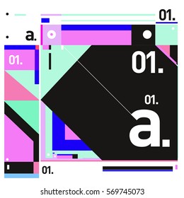 Vector Brochure design with letter A. Annual report vector illustration template. Corporate business catalog and magazine cover. Trendy Business with heads up style presentation graphic elements.
