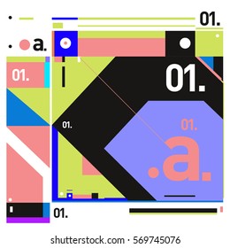 Vector Brochure design with letter A. Annual report vector illustration template. Corporate business catalog and magazine cover. Trendy Business with heads up style presentation graphic elements.