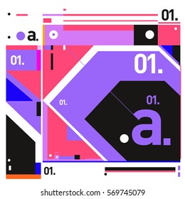 Vector Brochure design with letter A. Annual report vector illustration template. Corporate business catalog and magazine cover. Trendy Business with heads up style presentation graphic elements.