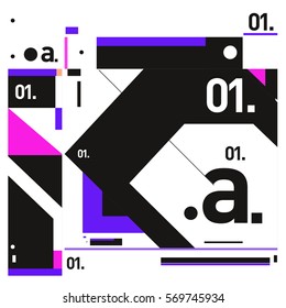 Vector Brochure design with letter A. Annual report vector illustration template. Corporate business catalog and magazine cover. Trendy Business with heads up style presentation graphic elements.
