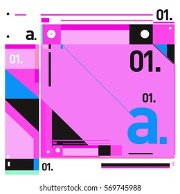 Vector Brochure design with letter A. Annual report vector illustration template. Corporate business catalog and magazine cover. Trendy Business with heads up style presentation graphic elements.