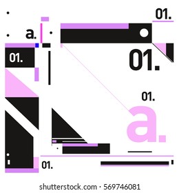 Vector Brochure design with letter A. Annual report vector illustration template. Corporate business catalog and magazine cover. Trendy Business with heads up style presentation graphic elements.