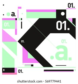 Vector Brochure design with letter A. Annual report vector illustration template. Corporate business catalog and magazine cover. Trendy Business with heads up style presentation graphic elements.