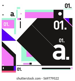 Vector Brochure design with letter A. Annual report vector illustration template. Corporate business catalog and magazine cover. Trendy Business with heads up style presentation graphic elements.
