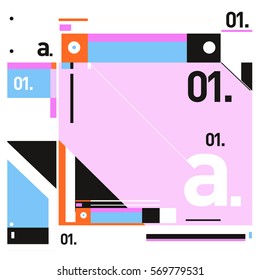 Vector Brochure design with letter A. Annual report vector illustration template. Corporate business catalog and magazine cover. Trendy Business with heads up style presentation graphic elements.