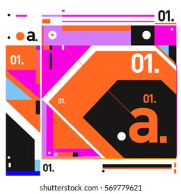 Vector Brochure design with letter A. Annual report vector illustration template. Corporate business catalog and magazine cover. Trendy Business with heads up style presentation graphic elements.