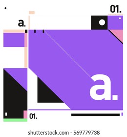 Vector Brochure design with letter A. Annual report vector illustration template. Corporate business catalog and magazine cover. Trendy Business with heads up style presentation graphic elements.