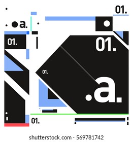 Vector Brochure design with letter A. Annual report vector illustration template. Corporate business catalog and magazine cover. Trendy Business with heads up style presentation graphic elements.