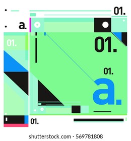 Vector Brochure design with letter A. Annual report vector illustration template. Corporate business catalog and magazine cover. Trendy Business with heads up style presentation graphic elements.