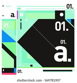Vector Brochure design with letter A. Annual report vector illustration template. Corporate business catalog and magazine cover. Trendy Business with heads up style presentation graphic elements.