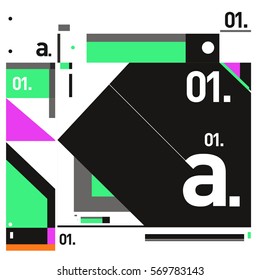 Vector Brochure design with letter A. Annual report vector illustration template. Corporate business catalog and magazine cover. Trendy Business with heads up style presentation graphic elements.