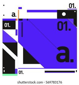 Vector Brochure design with letter A. Annual report vector illustration template. Corporate business catalog and magazine cover. Trendy Business with heads up style presentation graphic elements.