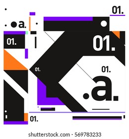 Vector Brochure design with letter A. Annual report vector illustration template. Corporate business catalog and magazine cover. Trendy Business with heads up style presentation graphic elements.
