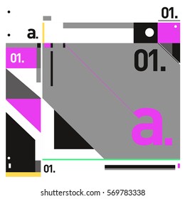 Vector Brochure design with letter A. Annual report vector illustration template. Corporate business catalog and magazine cover. Trendy Business with heads up style presentation graphic elements.