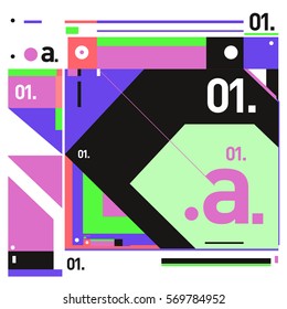 Vector Brochure design with letter A. Annual report vector illustration template. Corporate business catalog and magazine cover. Trendy Business with heads up style presentation graphic elements.