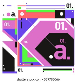 Vector Brochure design with letter A. Annual report vector illustration template. Corporate business catalog and magazine cover. Trendy Business with heads up style presentation graphic elements.