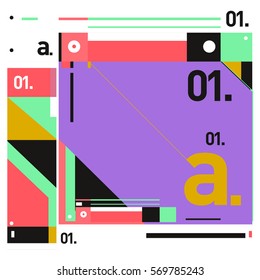 Vector Brochure design with letter A. Annual report vector illustration template. Corporate business catalog and magazine cover. Trendy Business with heads up style presentation graphic elements.