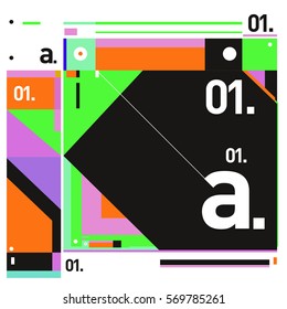 Vector Brochure design with letter A. Annual report vector illustration template. Corporate business catalog and magazine cover. Trendy Business with heads up style presentation graphic elements.