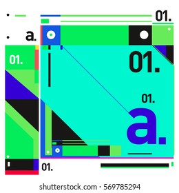 Vector Brochure design with letter A. Annual report vector illustration template. Corporate business catalog and magazine cover. Trendy Business with heads up style presentation graphic elements.