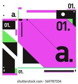 Vector Brochure design with letter A. Annual report vector illustration template. Corporate business catalog and magazine cover. Trendy Business with heads up style presentation graphic elements.