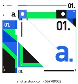 Vector Brochure design with letter A. Annual report vector illustration template. Corporate business catalog and magazine cover. Trendy Business with heads up style presentation graphic elements.