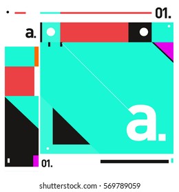 Vector Brochure design with letter A. Annual report vector illustration template. Corporate business catalog and magazine cover. Trendy Business with heads up style presentation graphic elements.