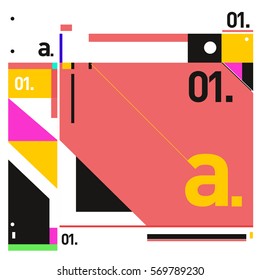 Vector Brochure design with letter A. Annual report vector illustration template. Corporate business catalog and magazine cover. Trendy Business with heads up style presentation graphic elements.