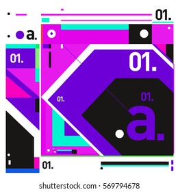 Vector Brochure design with letter A. Annual report vector illustration template. Corporate business catalog and magazine cover. Trendy Business with heads up style presentation graphic elements.