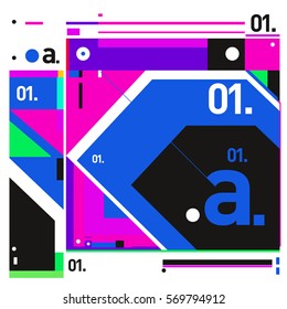 Vector Brochure design with letter A. Annual report vector illustration template. Corporate business catalog and magazine cover. Trendy Business with heads up style presentation graphic elements.