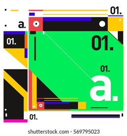 Vector Brochure design with letter A. Annual report vector illustration template. Corporate business catalog and magazine cover. Trendy Business with heads up style presentation graphic elements.