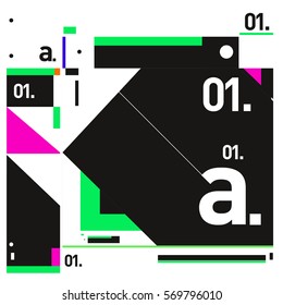 Vector Brochure design with letter A. Annual report vector illustration template. Corporate business catalog and magazine cover. Trendy Business with heads up style presentation graphic elements.