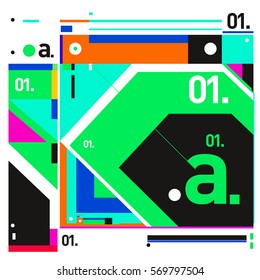 Vector Brochure design with letter A. Annual report vector illustration template. Corporate business catalog and magazine cover. Trendy Business with heads up style presentation graphic elements.
